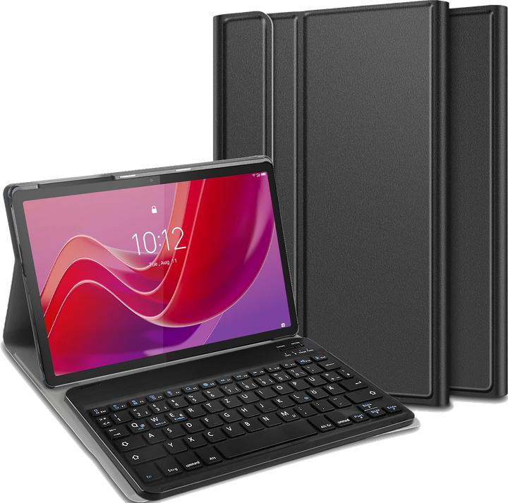 Produktbild Cazy Tastatur Hülle Kompatibel mit Lenovo Tab M11 - Schutz Etui mit magnetisch Abnehmbarer Tastatur - (DE)
