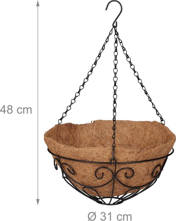 Produktbild Relaxdays Blumenampel (31 cm)