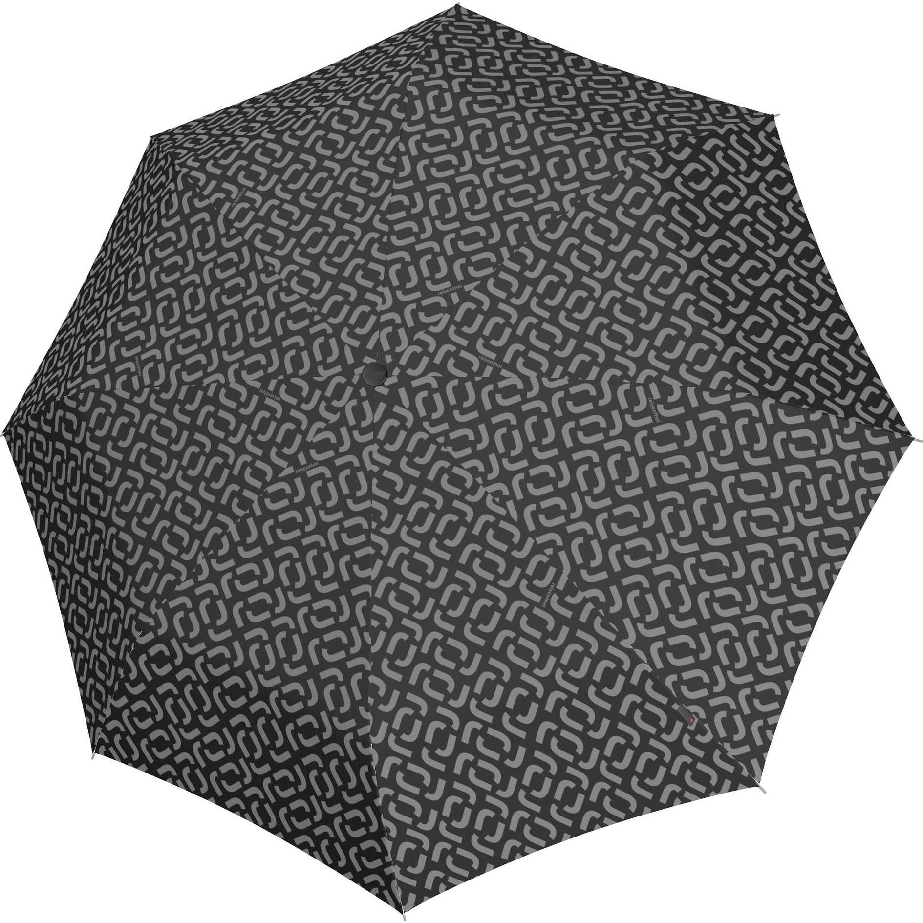 reisenthel, Herren, Regenschirm, Schirm Pocket Classic Signature Black, Schwarz