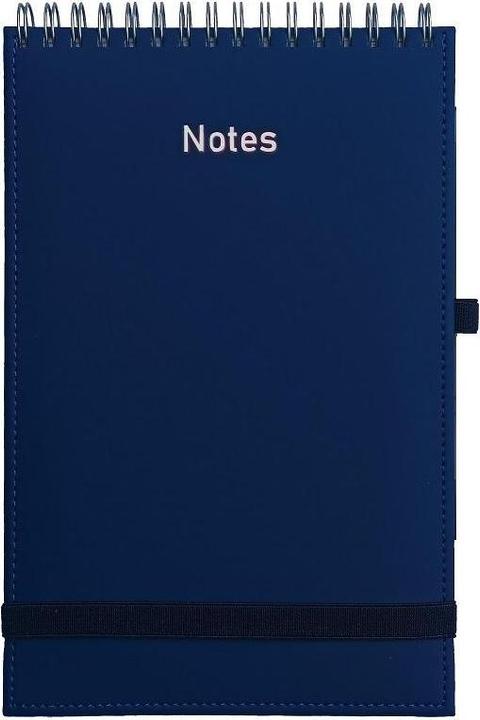 Produktbild Woko Nas Vivella-Spiralnotizbuch im A5-Format mit Radiergummi, Marineblau (A5)