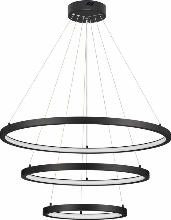 Productafbeelding Nova Luce EMPATIA LED hanglamp zwart 108W warm wit 120x80cm dimbaar 9172867