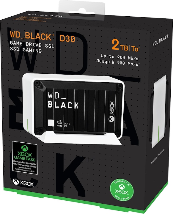 Actual product image WD Black D30 Game Drive SSD for Xbox (2000 GB)