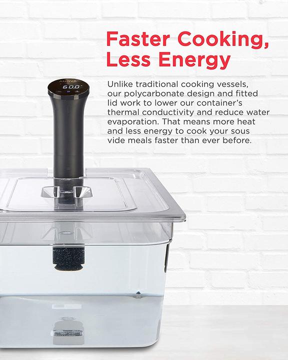 Actual product image Sous Vide Tools Polycarbonate container 20 L