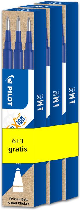 Pilot Rollerpatronen FriXion (Blau, 0.70 mm, 9 Stk.)