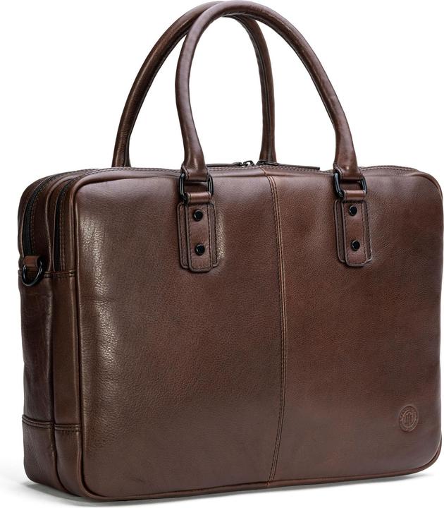 Actual product image Farmhood Memphis briefcase leather 42 cm laptop compartment (16.14")