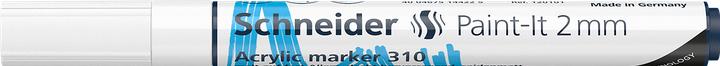 Valeurs nutritives et ingrédients Schneider Marqueur acrylique Paint-It 310 2mm blanc (1 x)