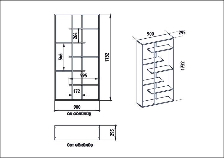 Immagine prodotto Hanah Home Deandre (90 x 29.50 x 173 cm)