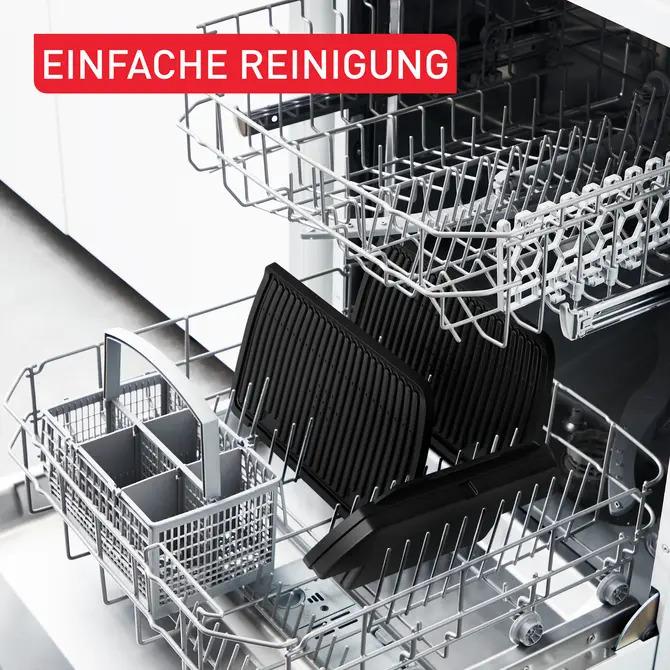 Actual product image Tefal OptiGrill+ incl. grill tongs Contact grill (GC718D), stainless steel