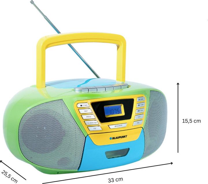 Actual product image Blaupunkt Boombox With CD Player For Children | B 120 (FM, PLL, Bluetooth)