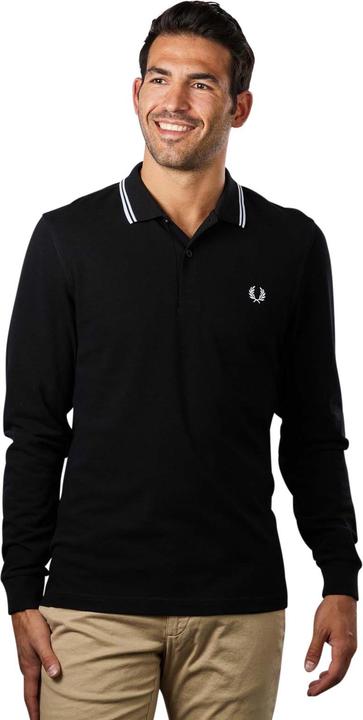 Produktbild Fred Perry Twin Tipped Polo Long Sleeve black (M)