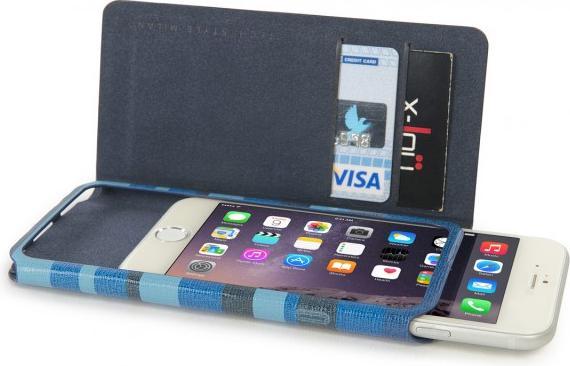 Actual product image Tucano Stripes Folio for iPhone 6/6S (4.7) Blue (Apple iPhone 6)