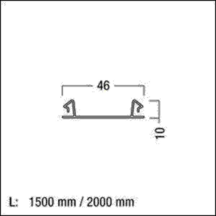 Actual product image Zumtobel Lighting Cover strip white Tecton T/KK AK 1997 PP WH (22170180)
