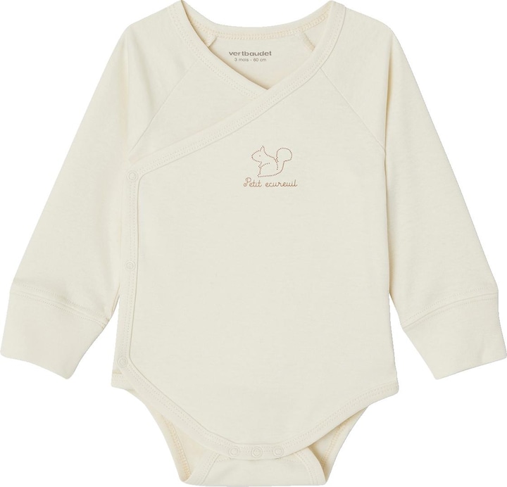 Produktbild Vertbaudet Bio-Kollektion: 3er-Pack mitwachsende Baby Wickelbodys mit langen Ärmeln (74)