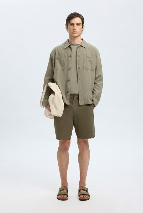 Actual product image Selected Slhregular-Karl Seersucker Shorts Noos (S)