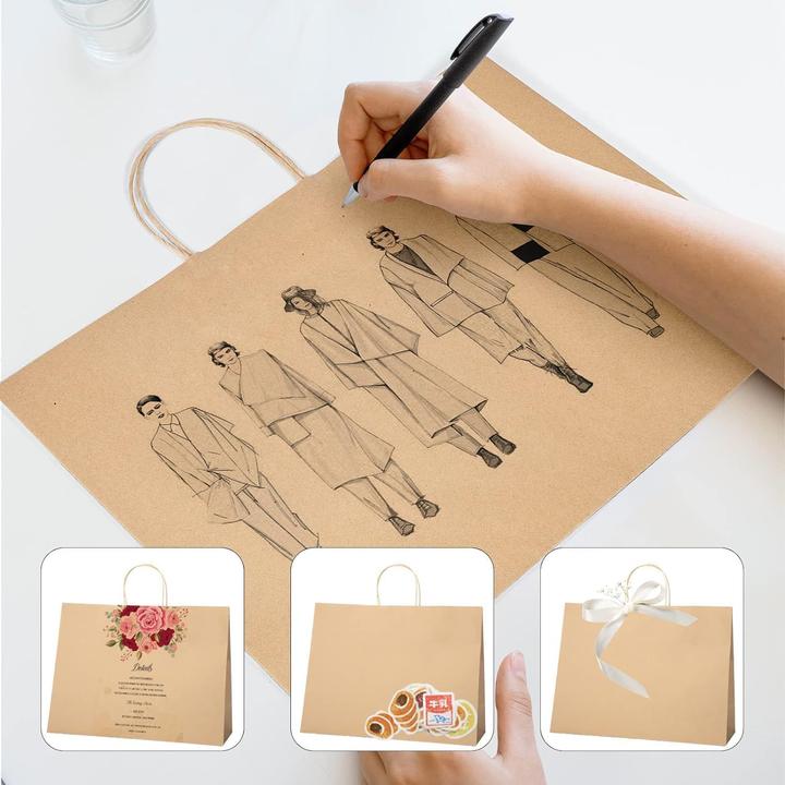 Actual product image Switory Paper bags with handle (25 x)