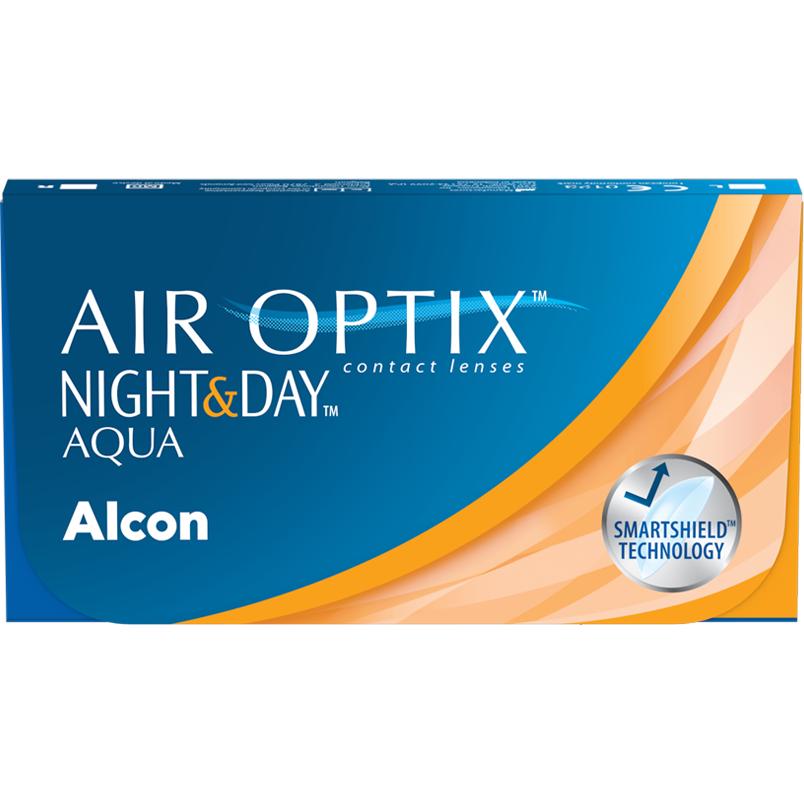 Air Optix, Kontaktlinsen, Night and Day Aqua (6 Stück, Monatslinse, Sphärisch)