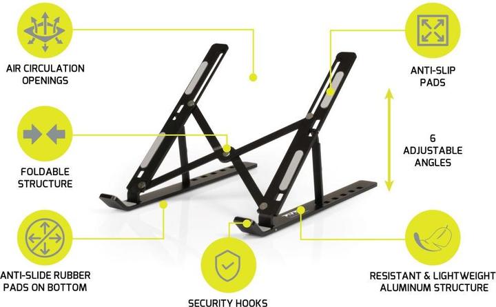 Image du produit Port Designs Support pour ordinateur portable pliable