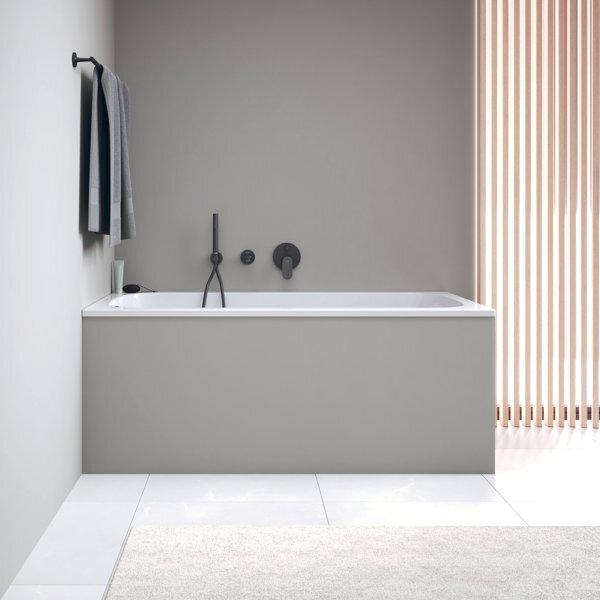 Actual product image Duravit Qatego bathtub, built-in, 1500x750x480mm, acrylic, 1 backslide, white (75 cm, 150 cm)