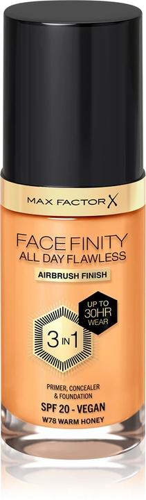 Immagine prodotto Max Factor Facefinity Fondotinta All Day Flawless 3 In 1 W78-Warm Honey 30ml (W78 Miele caldo)