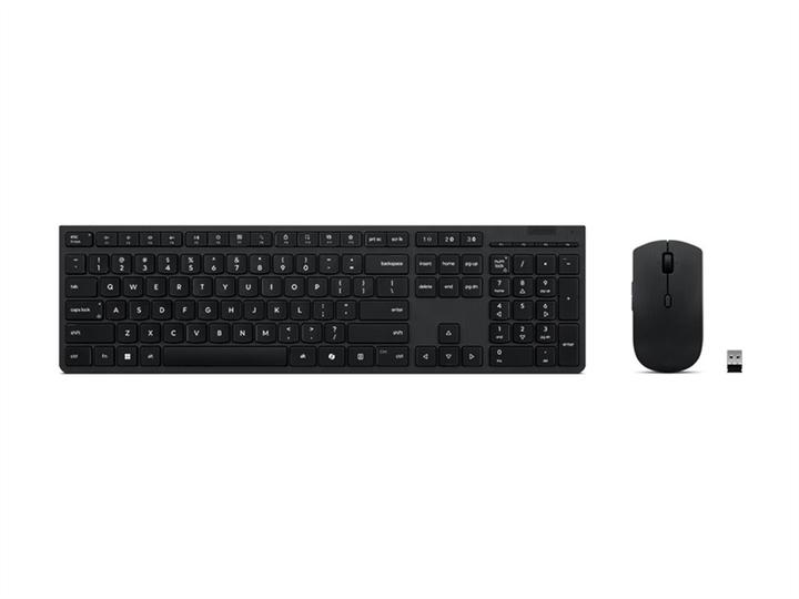 Actual product image Lenovo Professional Wireless Rechargeable Combo Keyboard and Mouse-German (DE, Wireless)