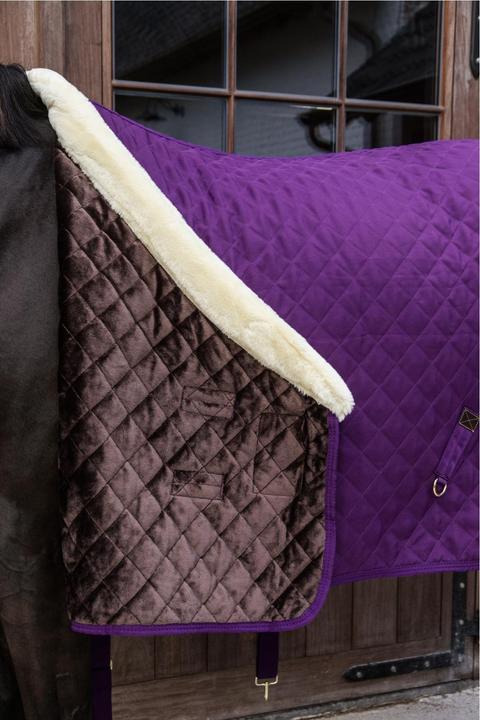 Produktbild Kentucky Horsewear Turnierdecke 160g mit Fellkragen (Kunstfell) (145 cm)