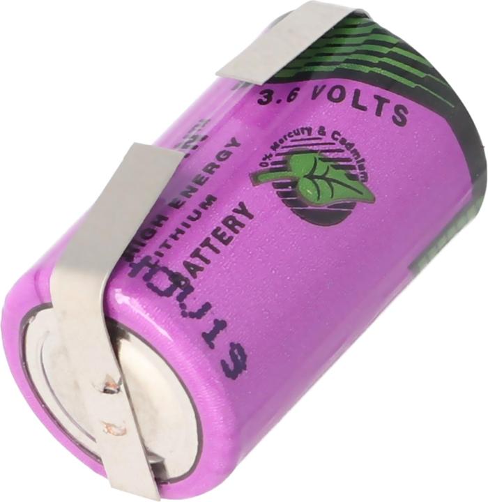 Actual product image Sonnenschein Batterie Inorganic SL-350/T mit Lötfahne U-Form (1 pcs., CR 1/2AA, 1000 mAh)