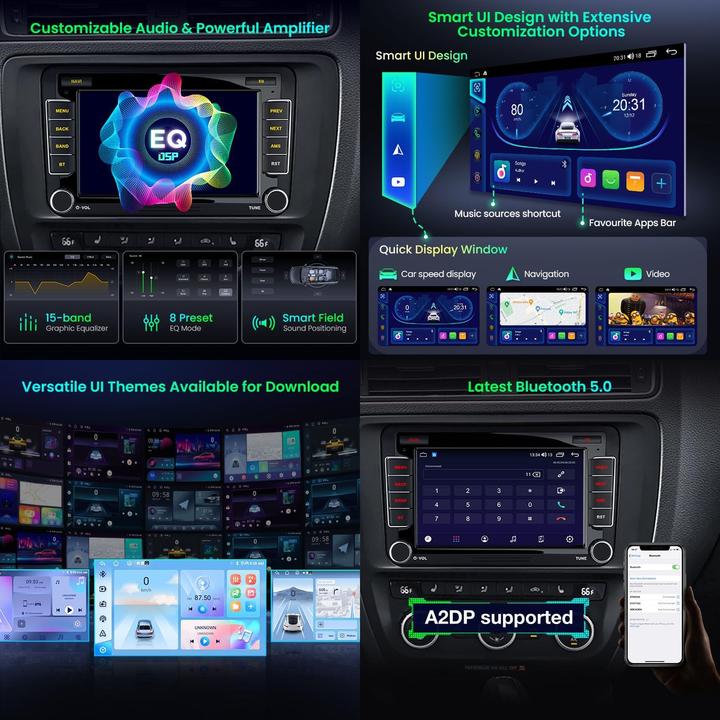 Produktbild Xtrons Android Autoradio mit Navi & 7" IPS Bildschirm (Android Auto)