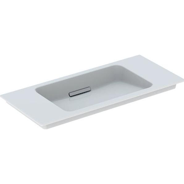 Geberit, Waschbecken, One Möbelwaschtisch 500395, ohne Hahnloch, mit Überlauf, 900x400mm (400 mm, 900 mm)