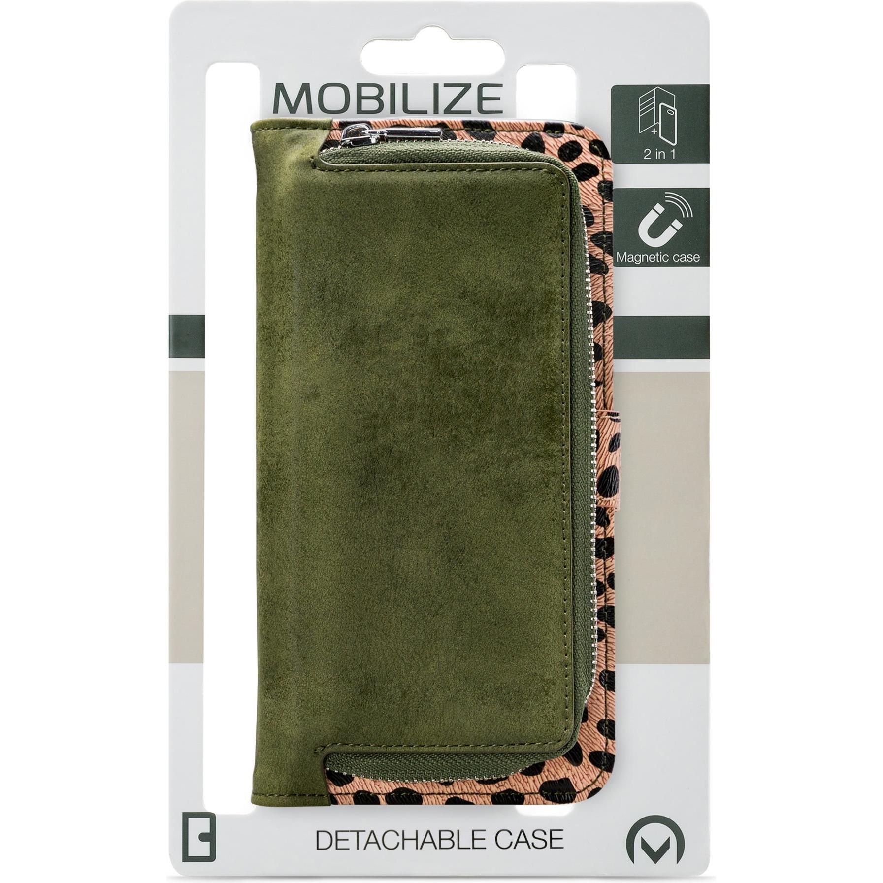 Thumbnail - Mobilize 2in1 Reissverschlusstasche (Samsung Galaxy A22), Smartphone Hülle, Grün