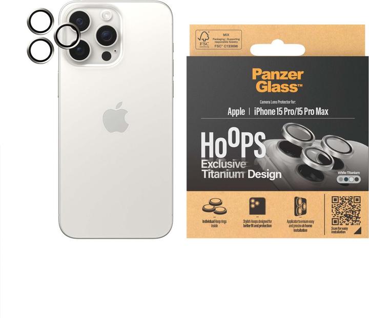 Produktbild PanzerGlass Hoops (1 Stk., Apple iPhone 15 Pro, Apple iPhone 15 Pro Max)