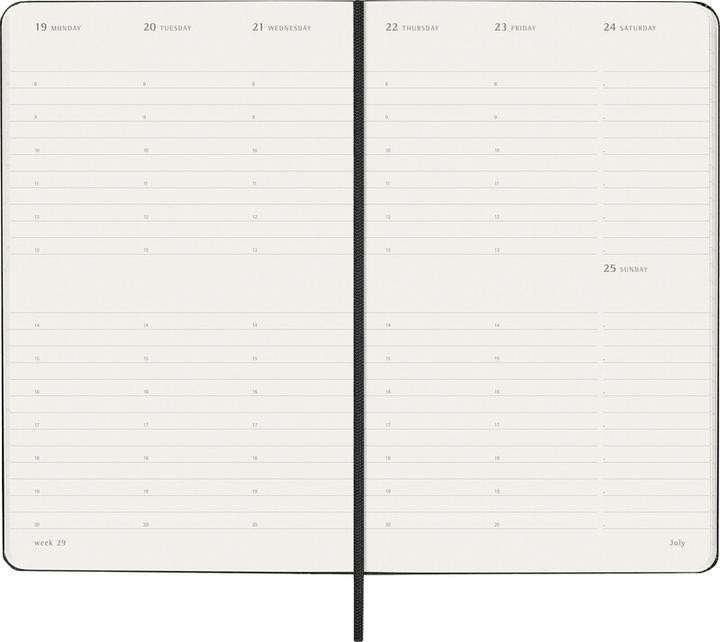 Produktbild Moleskine Geschäftsagenda Hard Cover Weekly (1 Woche / 2 Seiten)