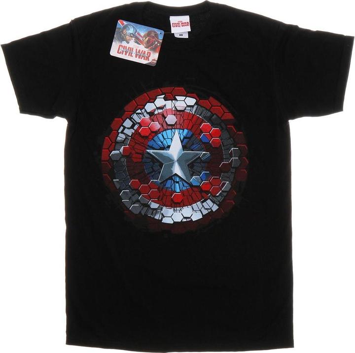 Produktbild Captain America Civil War Hex Shield TShirt (L)
