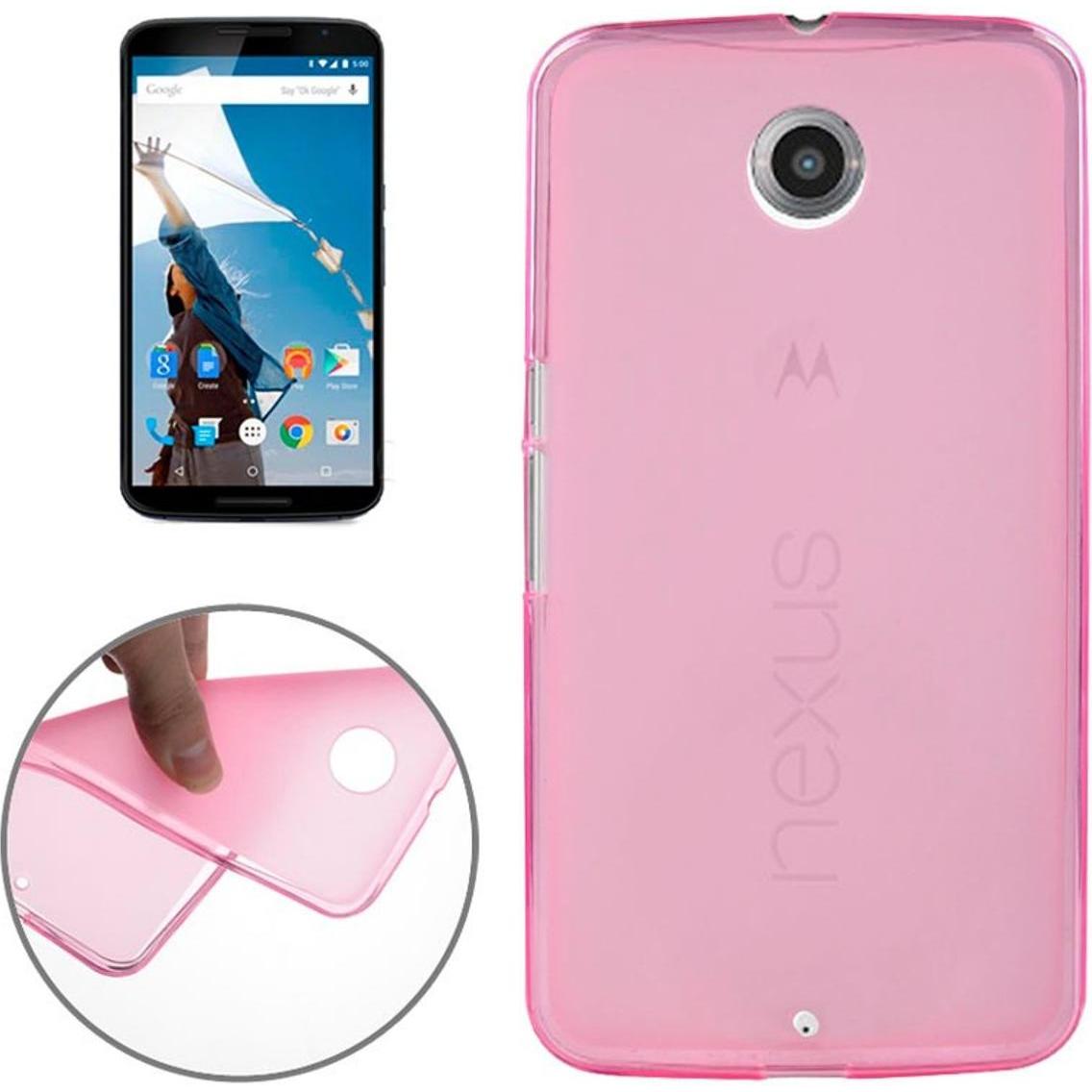 König Design Handyhülle TPU Tasche für Motorola Google Nexus 6 XT1100 Pink (Google Nexus 6), Smartphone Hülle, Rosa