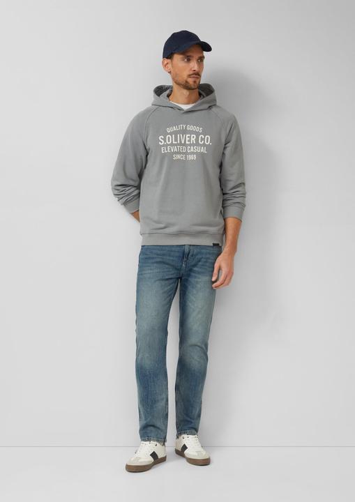 Produktbild s.Oliver Sweatshirt Sweatshirt aus Baumwollmix mit Frontprint (M)