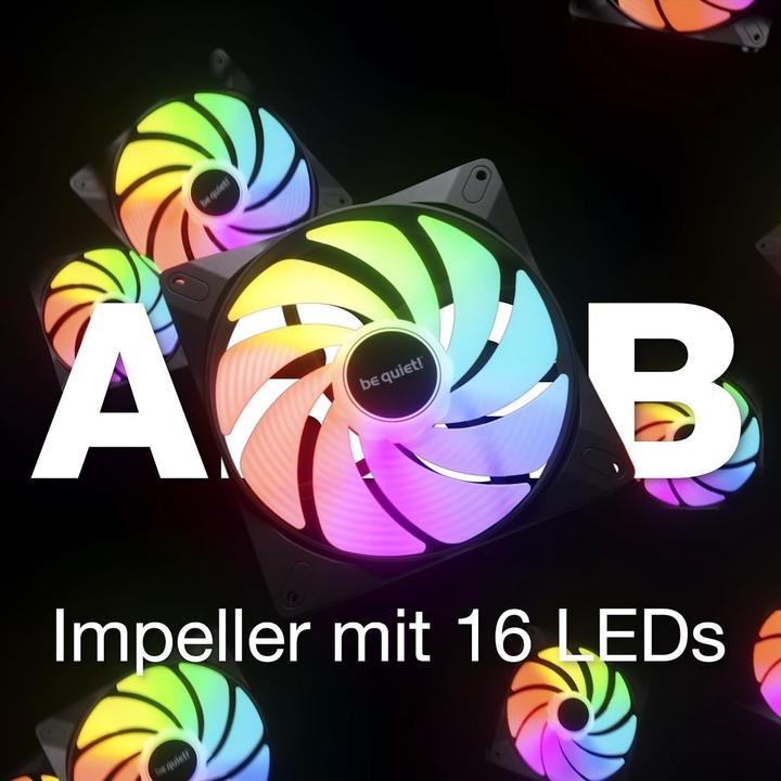 Actual product image be quiet! LIGHT WINGS LX 120mm PWM White Triple-Pack (120 mm, 3 x)