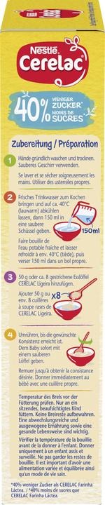 Image du produit Nestlé Cerelac Farine Lactée -40% sucre (250 g)