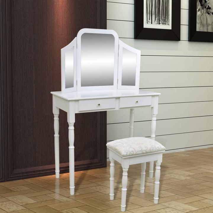 Image du produit vidaXL Schminktisch (80 x 80 x 46 cm)