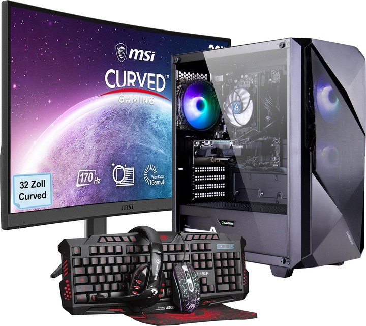 Produktbild Hyrican MegaDeal Striker-Set (AMD Ryzen 7 5700X, 32 GB, 1000 GB, GeForce RTX 4060)