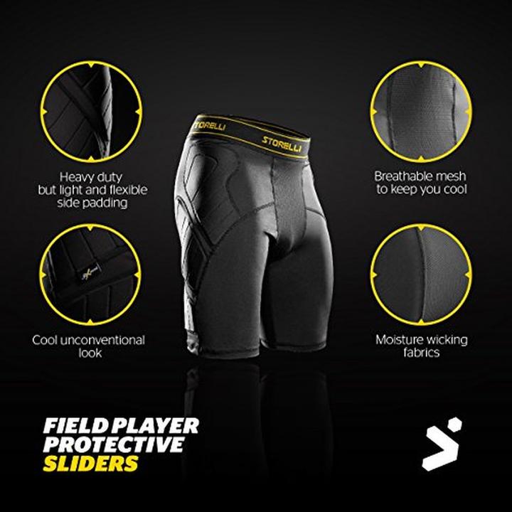 Actual product image Storelli BodyShield Impact Protection Padded Compression Shorts (M)