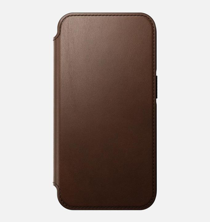 Produktbild Nomad Book Cover Modern Leather Folio iPhone 14 Pro Braun (Apple iPhone 14 Pro)