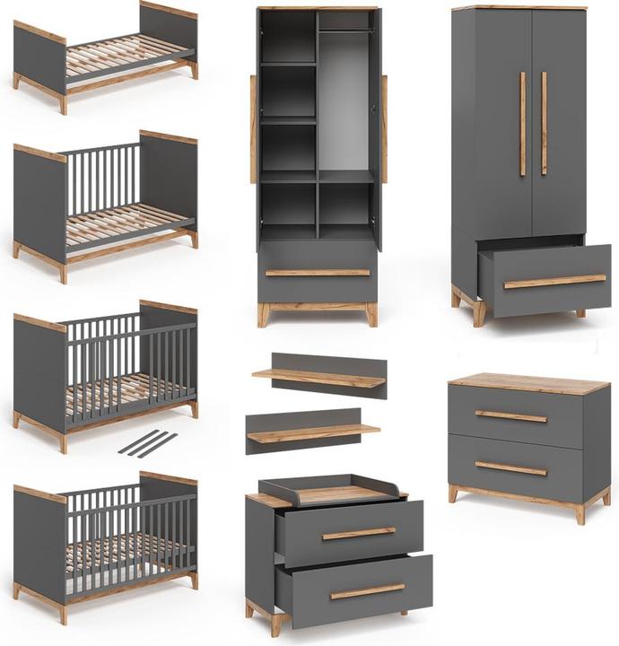 Image du produit VitaliSpa Malia (Lit de bébé, Armoires pour enfant, Unité de changement)