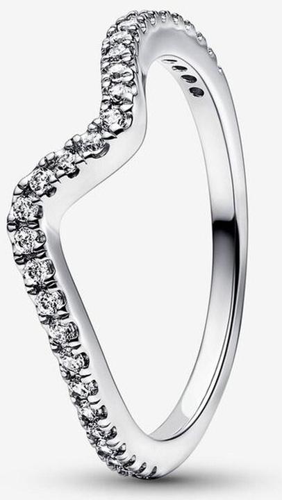 Actual product image Pandora Sparkling Wave Ring (56, 925 Silver)