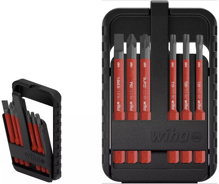 Actual product image Wiha Bit set slimBit electric (Screw slot)