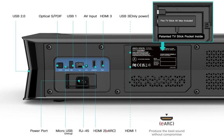Actual product image AWOL Vision LTV-2500 (4K, 2600 lm, 0.25:1)