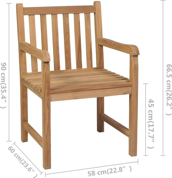 Actual product image vidaXL Gartenstuhl