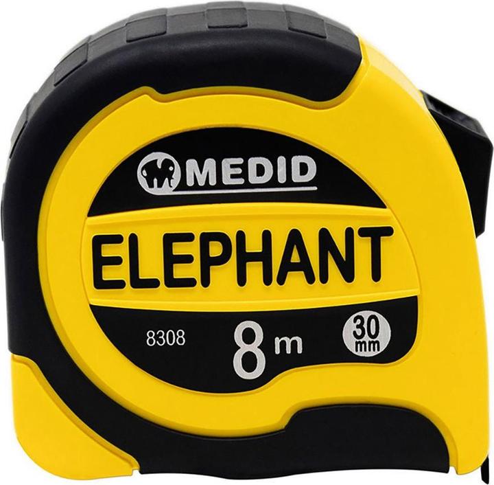 Produktbild Medid Elephant bi-material tape measure 8 m x 30 mm (8 m)