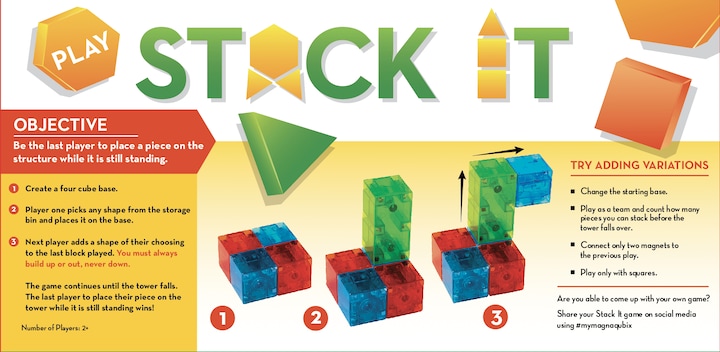 Actual product image Magna-Tiles Magna-Qubix® Set (85-piece)