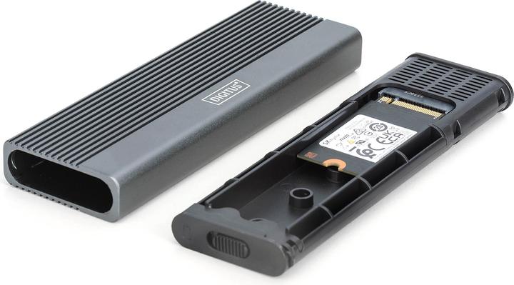 Immagine prodotto Digitus Alloggiamento per disco rigido USB M.2, SSD, esterno, NVMe + SATA, 10 Gbps (NVMe) 6 Gbps (SATA), USB (M.2 2280, M.2 2230, M.2 2260, M.2 2242)