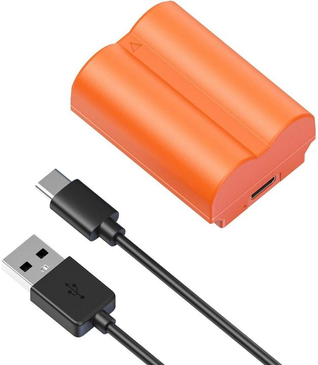 Actual product image SmallRig 4970 NP W235 USB C Rechargeable Camera Battery (Orange) (Camera battery)