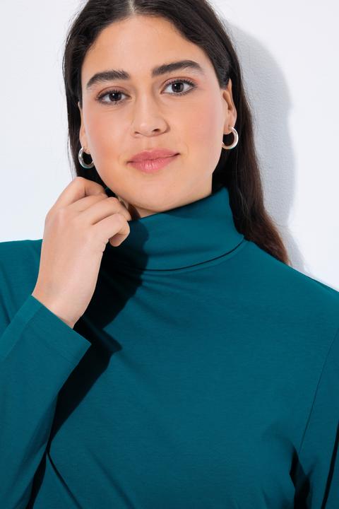 Produktbild Ulla Popken Shirt, Rollkragen, Slim, Langarm (58)